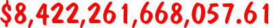 $ 8 , 3 7 6 , 9 6 4 , 6 5 3 , 3 2 0 . 9 9 